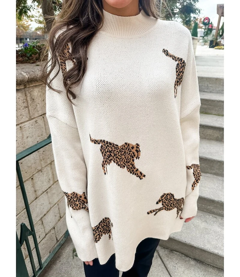 LIVELY CHEETAH SWEATER