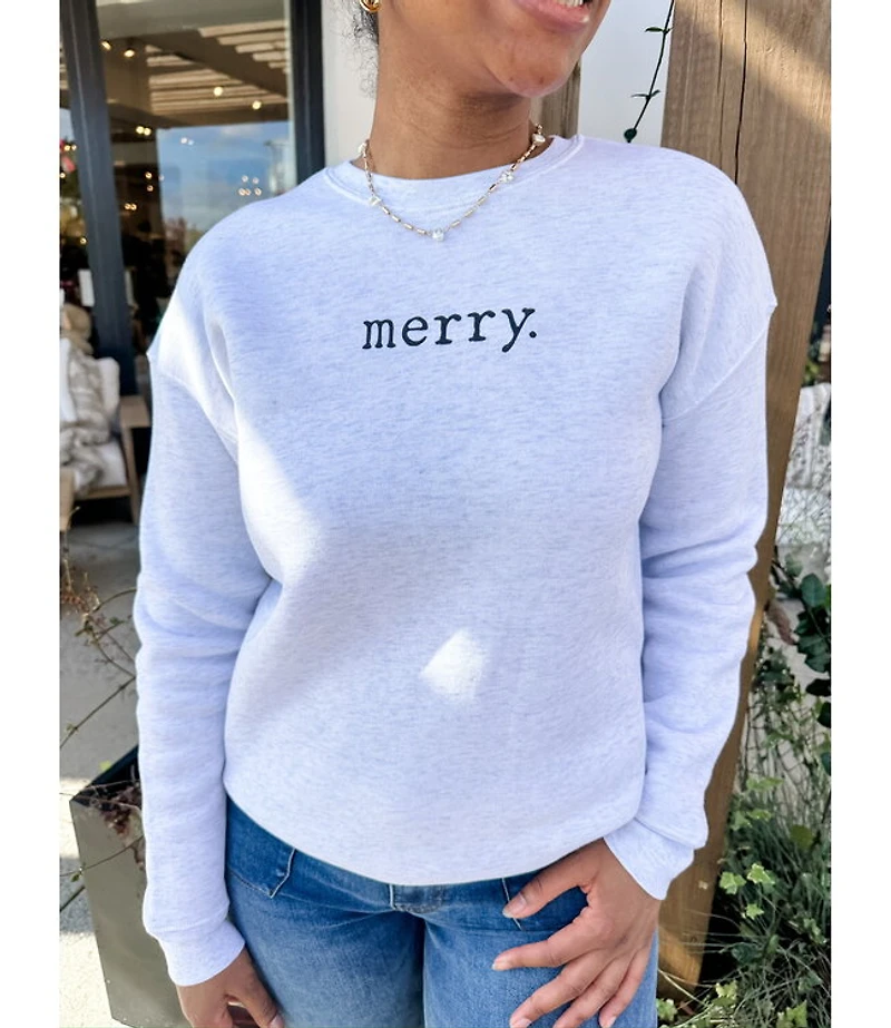 MERRY SIMPLE SWEATSHIRT