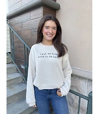 BOOKDOWN CROP SWEATSHIRT