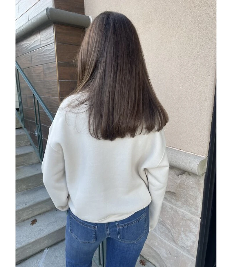 BOOKDOWN CROP SWEATSHIRT