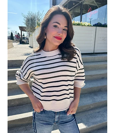 BOXY STRIPE SWEATER