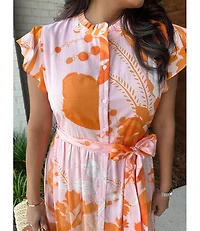 LENIRA FLORAL DRESS