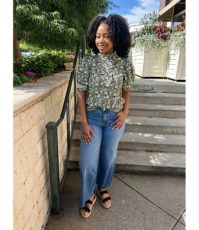 MEG WIDE PATCH DENIM