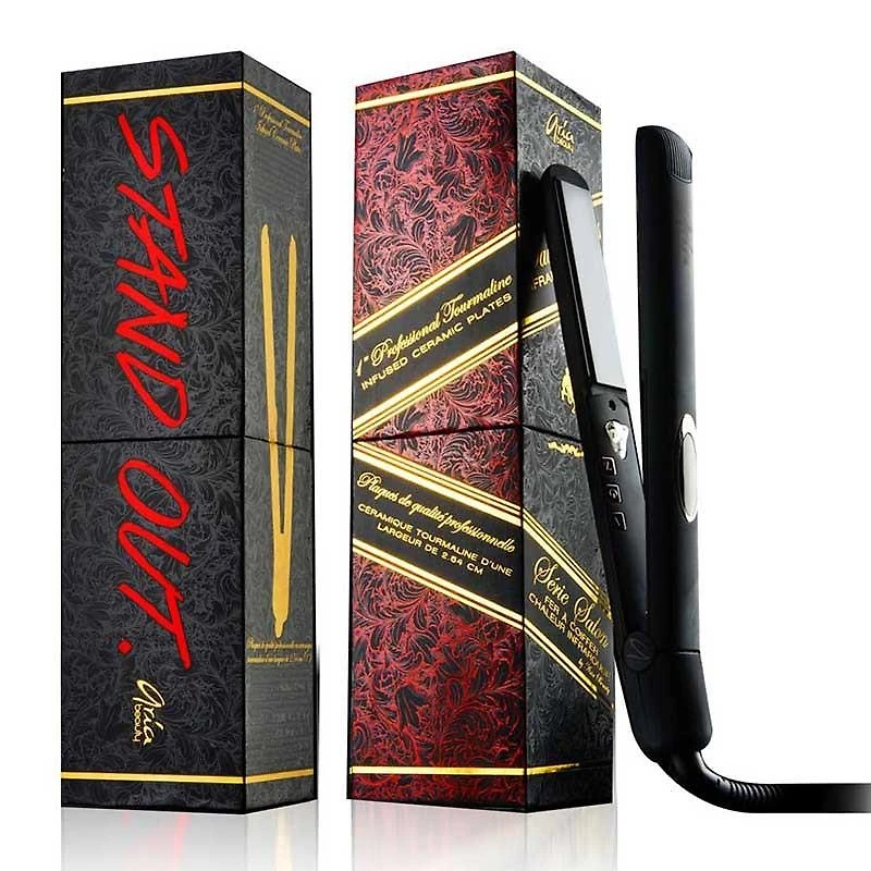 ARIA Beauty - Fer Plat Infra-Rouge Tourmaline 1" Noir