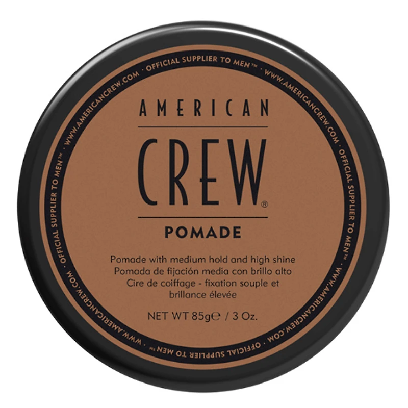 AMERICAN CREW - COIFFANT | POMADE Medium Hold and high Shine / Cire de coiffage Fixation Souple et Brillance Élevée