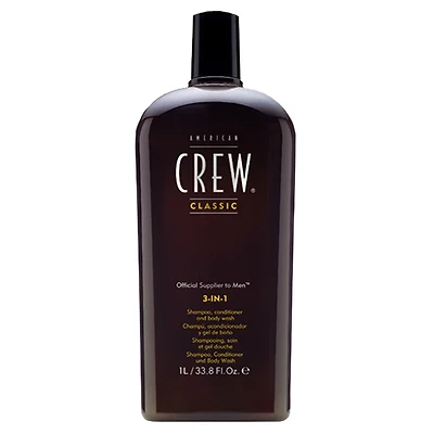 AMERICAN CREW - CLASSIC | 3-IN-1 Shampoo, Conditioner and Body Wash / Shampooing Soin et Gel Douche