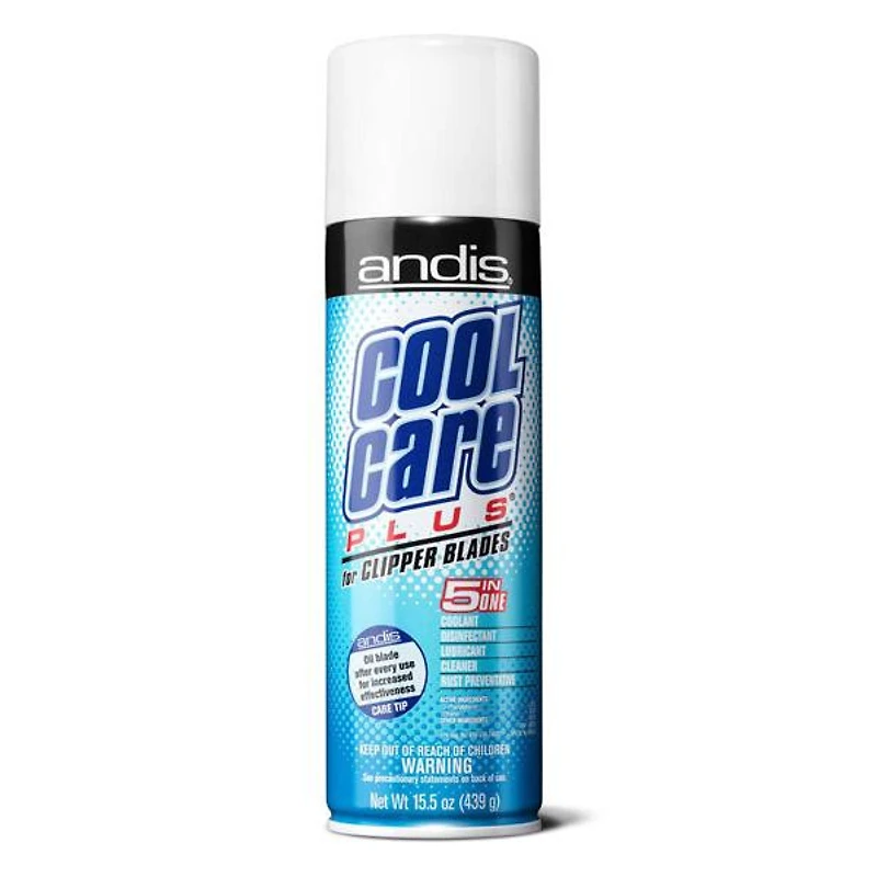 Andis Professional Cool Care Plus | 5-in-1 Blade Care Spray - Cleans, Lubricates and Cools