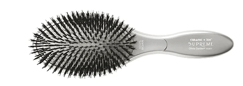 OLIVIA GARDEN - CERAMIC + ION | SUPREME & STYLER Brosse Ovale Poils Ioniques et Sanglier - CISP-BR