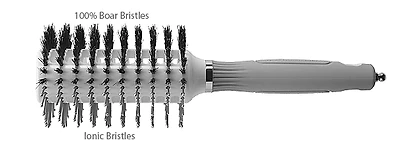 CERAMIC + ION | TURBO VENT OVAL TWIN Brosse Ovale Poils Ioniques et Sanglier