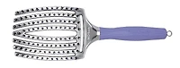 FINGERBRUSH Brosse Paddle Courbée et Ventilée Poils Ioniques Sanglier