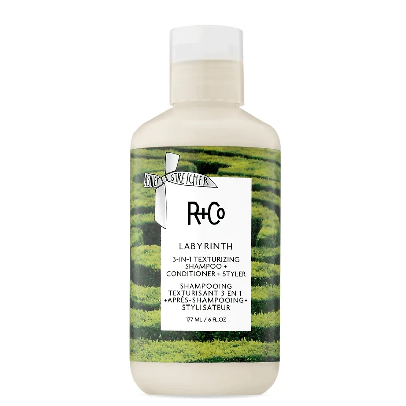 R+Co - LABYRINTH . Shampooing Texturisant 3 en 1 + Après-Shampooing + Stylisateur / 3-in-1 Texturizing Shampoo + Conditioner + Styler (177ml/6oz)