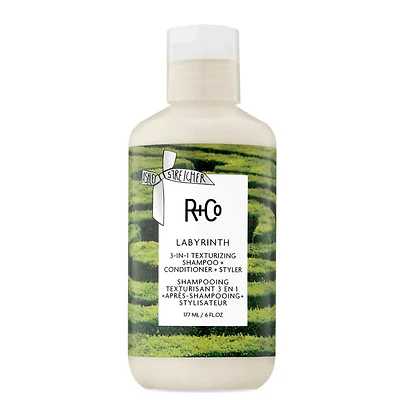 R+Co - LABYRINTH . Shampooing Texturisant 3 en 1 + Après-Shampooing + Stylisateur / 3-in-1 Texturizing Shampoo + Conditioner + Styler (177ml/6oz)