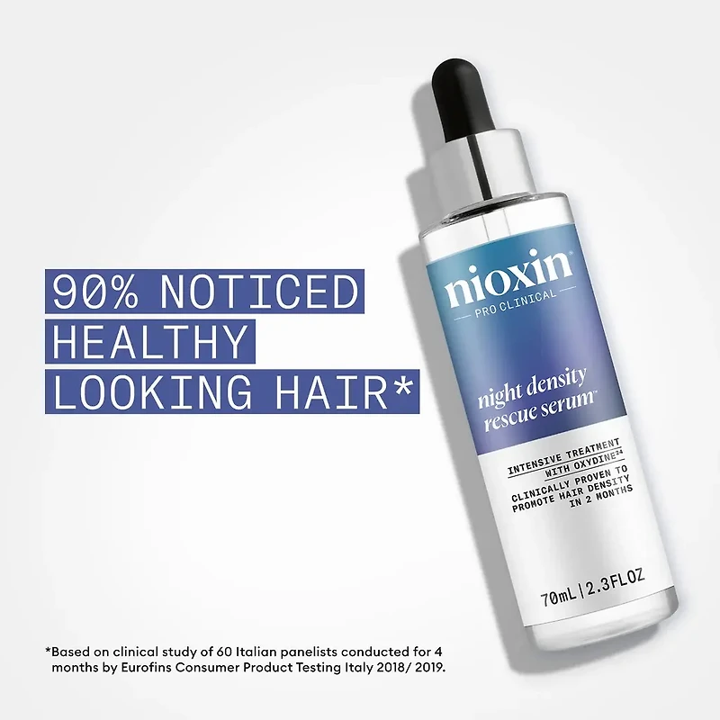 NIOXIN - Night Density Rescue Serum Traitement Intensif avec Oxydine 70ml (2.3 oz)