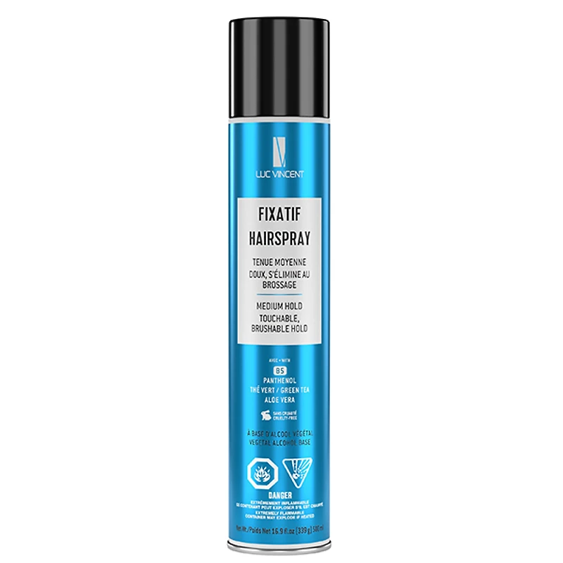 LUC VINCENT - COIFFANTS | FIXATIF HAIRSPRAY Medium Hold / Tenue Moyenne 500ml (339g)