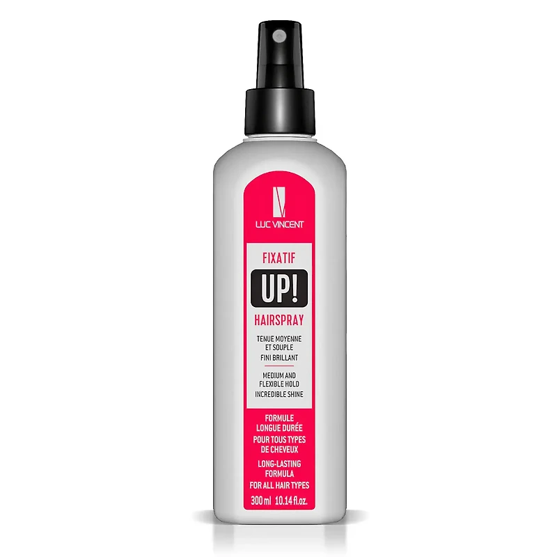 LUC VINCENT - UP! Hairspray Medium And Flexible Hold / Fixatif Tenue Moyenne et Souple (300ml/10.14oz)