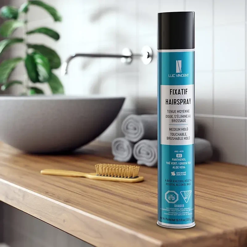 LUC VINCENT - COIFFANTS | FIXATIF HAIRSPRAY Medium Hold / Tenue Moyenne 500ml (339g)