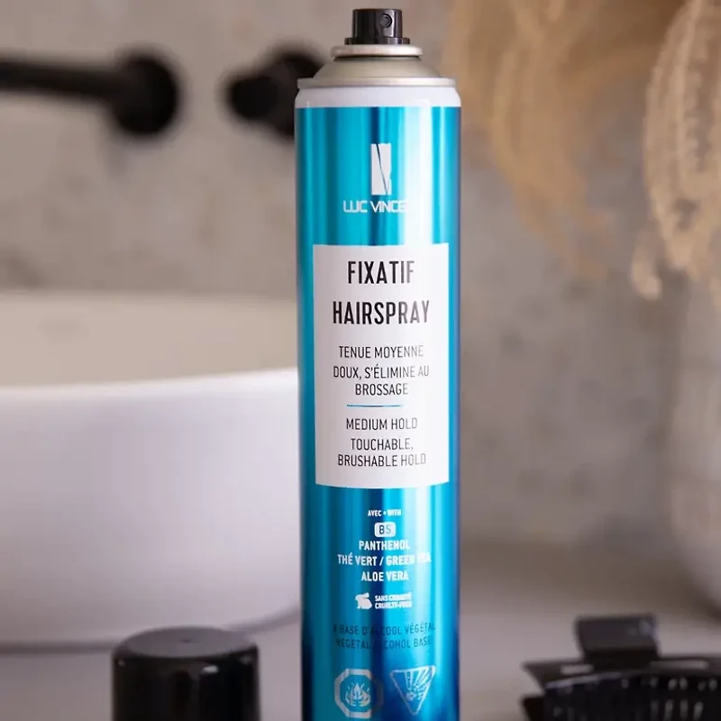 LUC VINCENT - COIFFANTS | FIXATIF HAIRSPRAY Medium Hold / Tenue Moyenne 500ml (339g)
