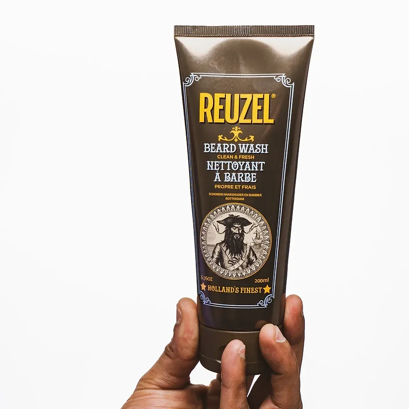 REUZEL - HOLLAND'S FINEST Nettoyant à Barbe Propre et Frais 200ml (6.76 oz)