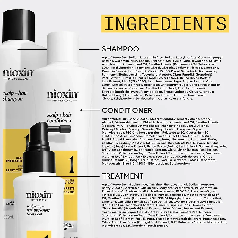 NIOXIN - SYSTÈME | 1 Cheveux Naturels
