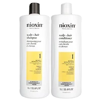 NIOXIN - SYSTÈME | 1 Cheveux Naturels Légèrement Clairsemés | DUO
