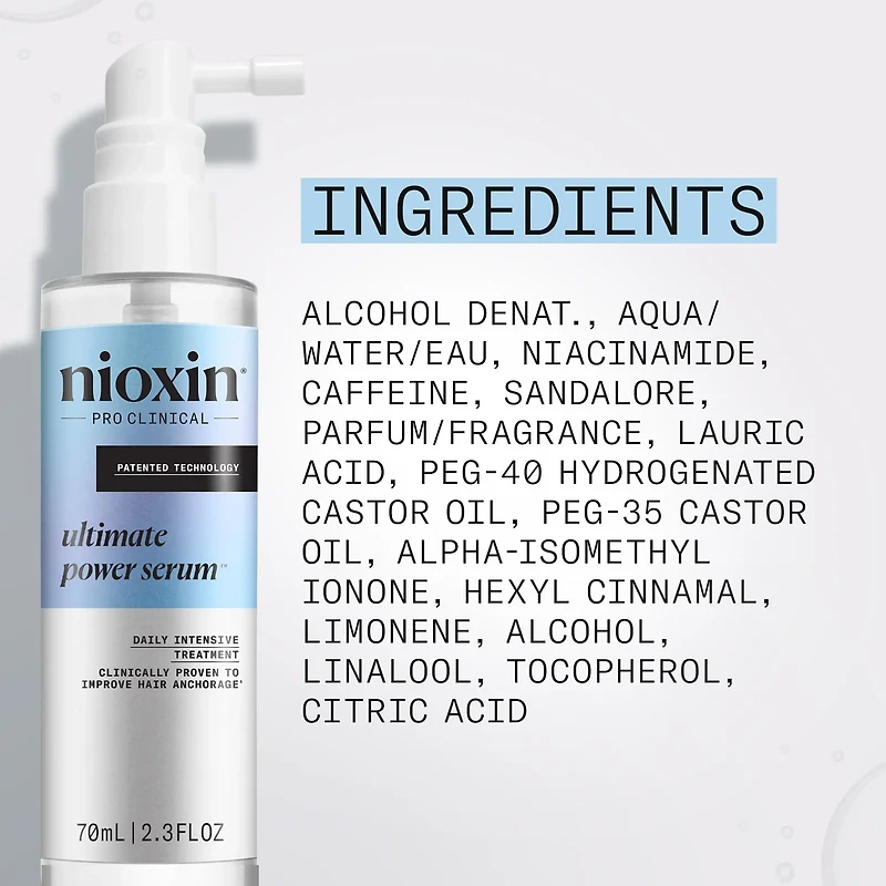NIOXIN - Ultimate Power Serum Traitement Intense Quotidien 70ml (2.3 oz)