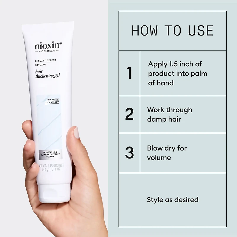 NIOXIN - DENSITY DEFEND | STYLING Gel Épaississant pour Cheveux 145g (5.1 oz)