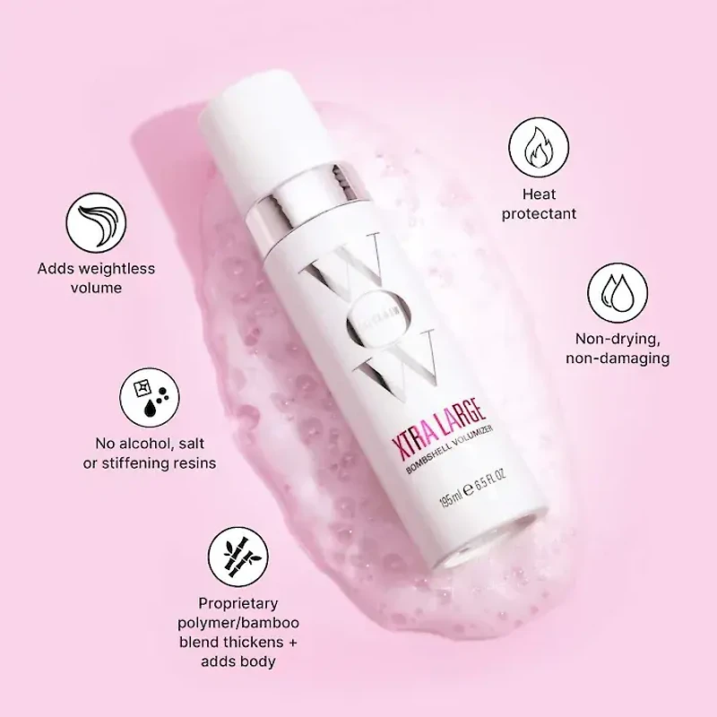 Xtra Large | Volumateur Bombshell (195 ml / 6.5 oz) – Mousse légère qui densifie, lifte et garde un toucher souple