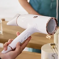 Aireluxe | Professional Brushes and Blow-dryer Set - White & Rose Gold