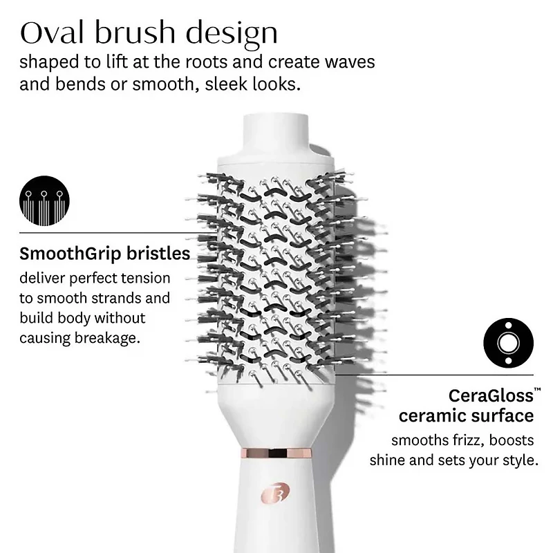 Airebrush | Brosse de Séchage Lissante et Volumisante | Blanche