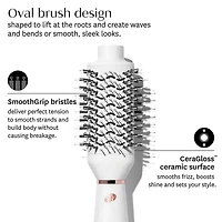 Airebrush | Brosse de Séchage Lissante et Volumisante | Blanche