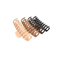INDUSTRIA - Classic Round Hair Clip 4 Pack
