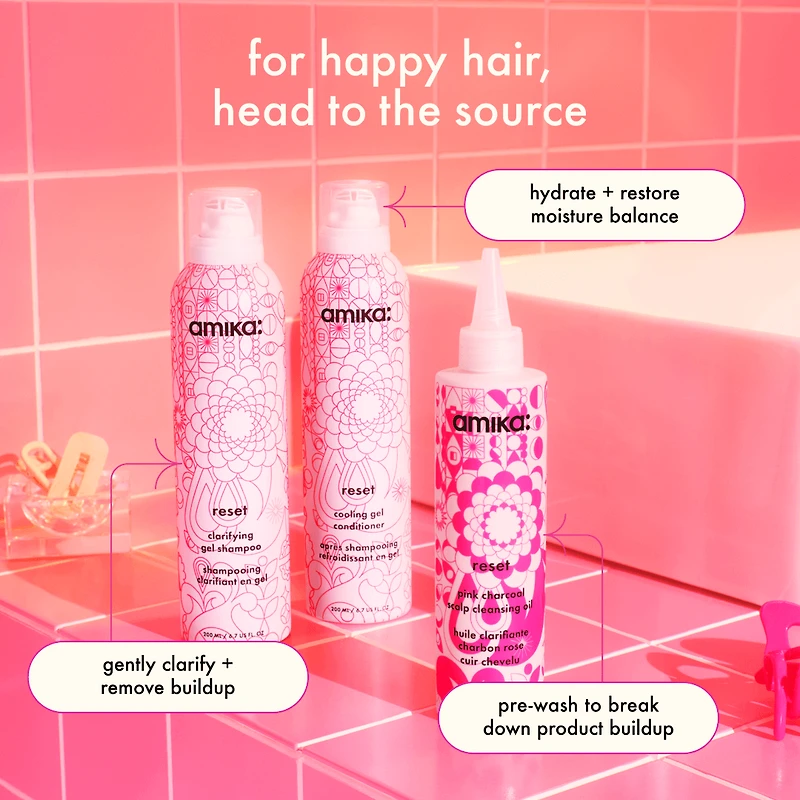Reset | Huile Clarifiante Charbon Rose Cuir Chevelu 200 ml