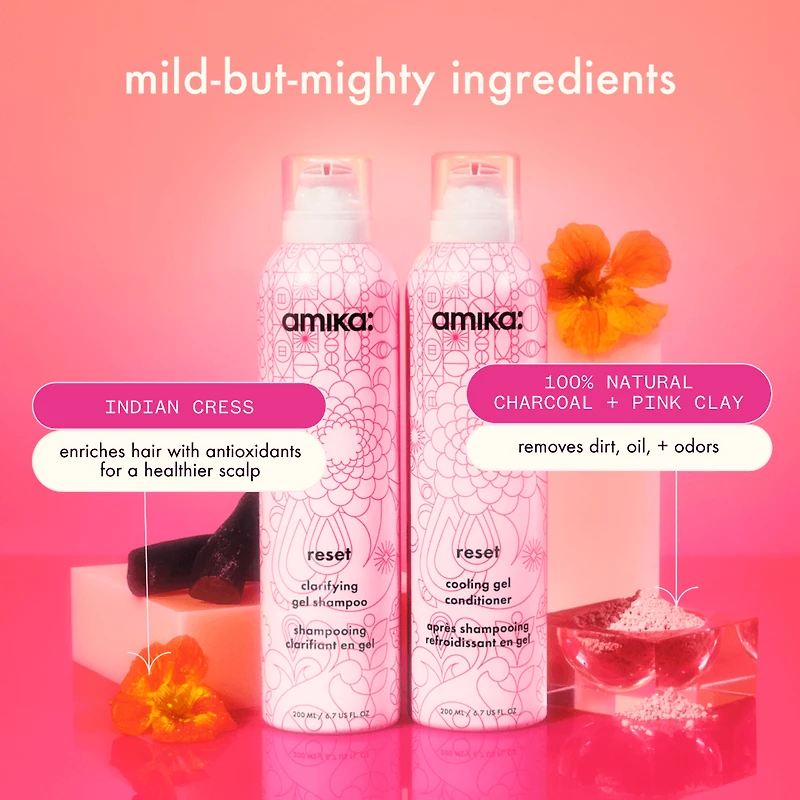 Reset | Huile Clarifiante Charbon Rose Cuir Chevelu 200 ml