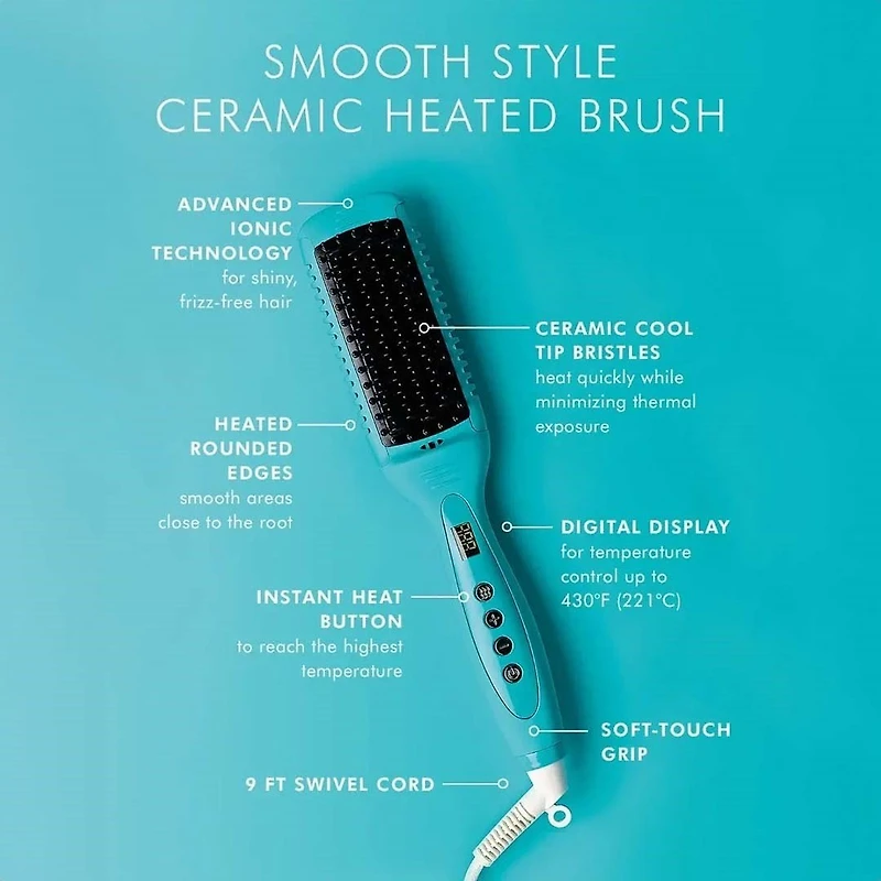 Smooth Style Ceramic Heated Brush