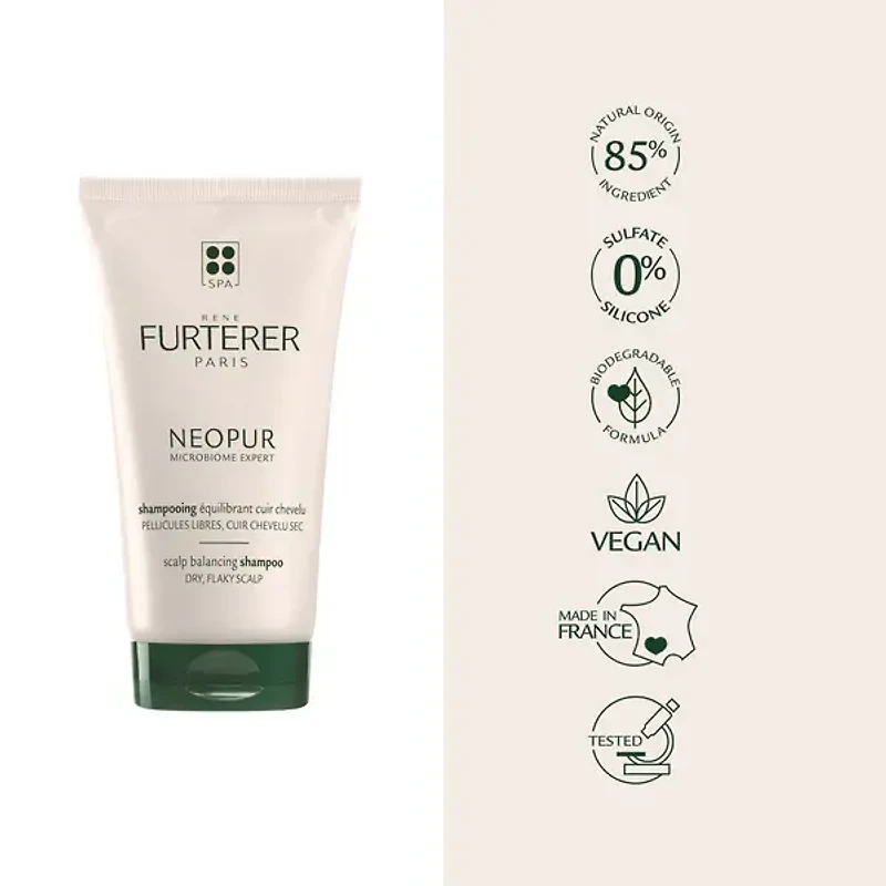 NEOPUR Shampooing  Équilibrant Pellicules Libres, Cuir Chevelu Sec