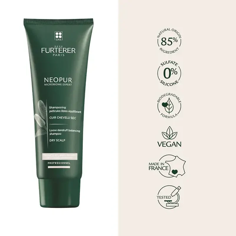 NEOPUR Shampooing  Équilibrant Pellicules Libres, Cuir Chevelu Sec