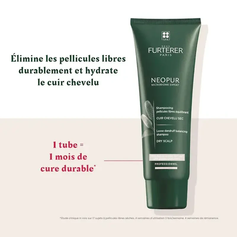 NEOPUR Shampooing  Équilibrant Pellicules Libres, Cuir Chevelu Sec