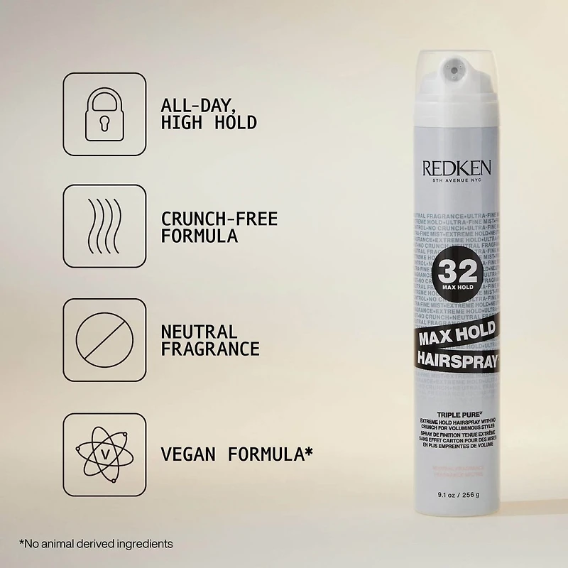Styling | Triple Pure 32 | Max Hold Hairspray 256g