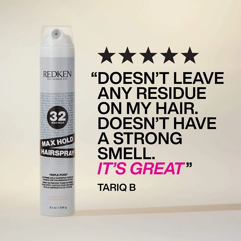Styling | Triple Pure 32 | Max Hold Hairspray 256g