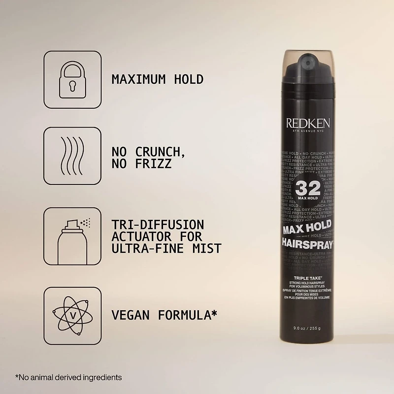 Styling | Triple Take 32 | Max Hold Hairspray 256g