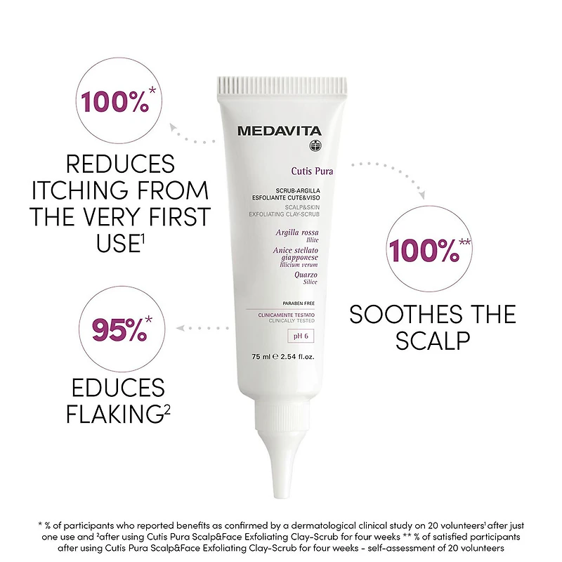 Cutis Pura | Scrub-Argile Cuir Chevelu & Visage 75ml
