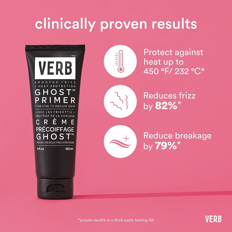 VERB - GHOST | Crème de Coiffage Protection Chaleur / Heat Protection Primmer (120ml/4oz)