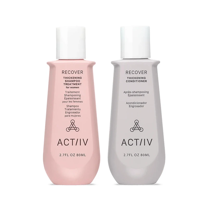 Recover | Women | Thicker Fuller Hair | Travel Size Duo 80ml (2.7 oz)