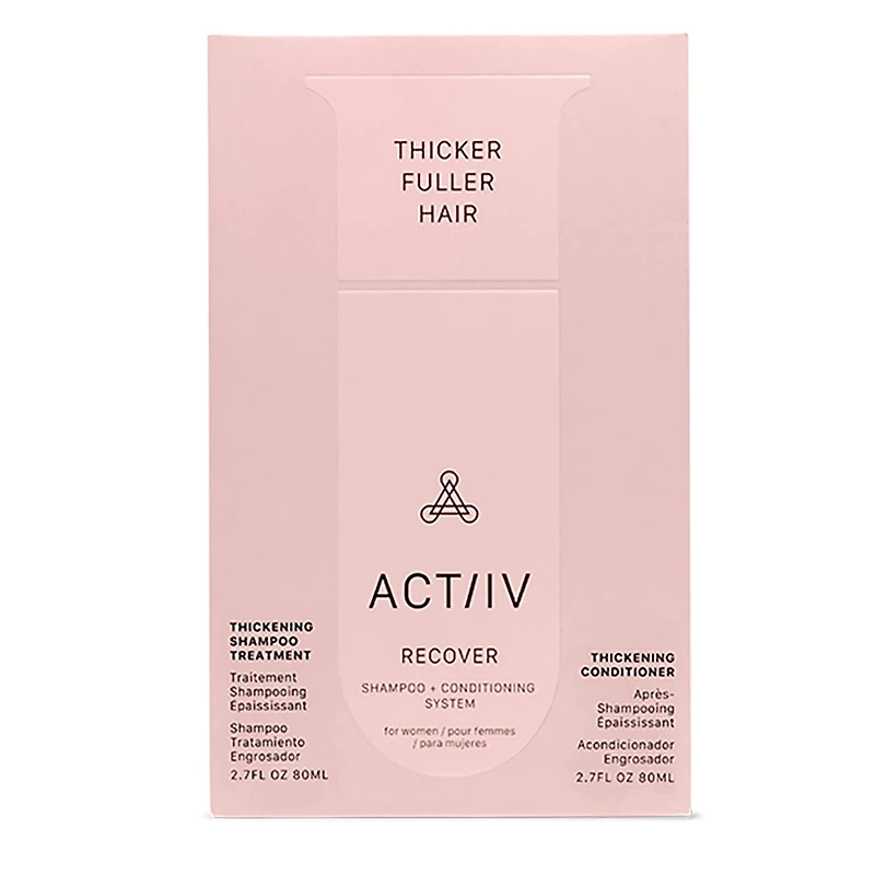 Recover | Women | Thicker Fuller Hair | Travel Size Duo 80ml (2.7 oz)