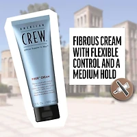 AMERICAN CREW - COIFFANT | FIBER CREAM Medium Hold and Natural Shine / Fixation Moyenne et Brillance Naturelle (100ml/3.3oz)