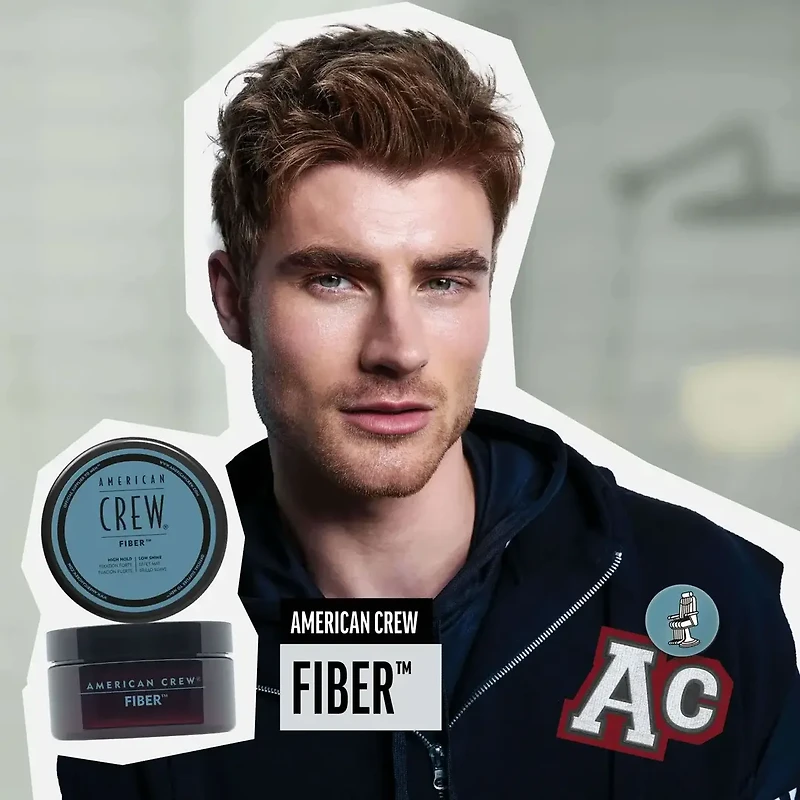 AMERICAN CREW - COIFFANT | FIBER Hight Hold With Low Shine / Tenue Forte et Brillance Faible