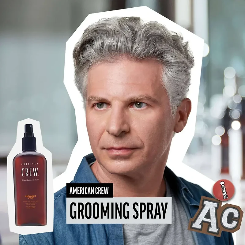 AMERICAN CREW - COIFFANT | GROOMING SPRAY Variable Hold Finishing Spray / Spray Gel Coiffant et Fixation Variable (250ml/8.4oz)