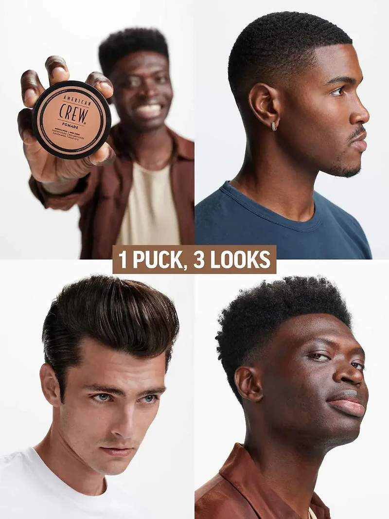 AMERICAN CREW - COIFFANT | POMADE Medium Hold and high Shine / Cire de coiffage Fixation Souple et Brillance Élevée