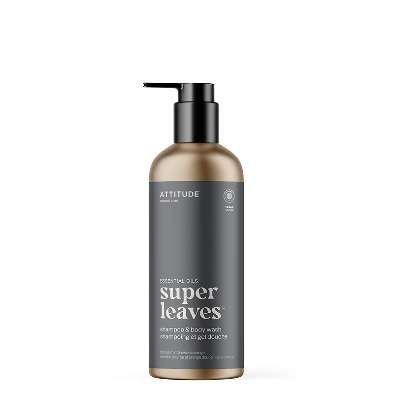 Super Leaves | Shampoo & Body Wash | Peppermint & Sweet Orange