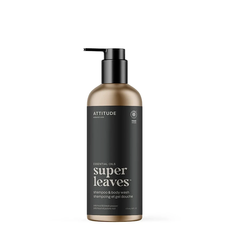 Super Leaves | Shampooing et Gel Douche | Patchouli et Poivre Noir